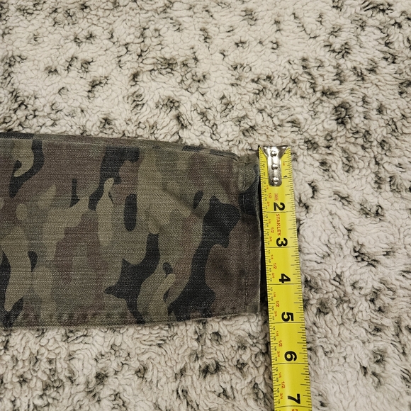 Hudson SZ 28 Green Camo Skinny Stretch Military Streetwear Casual Jeans - Picture 10 of 12